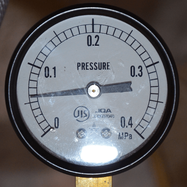 トイレ水圧検査：単独流動水圧 正常値